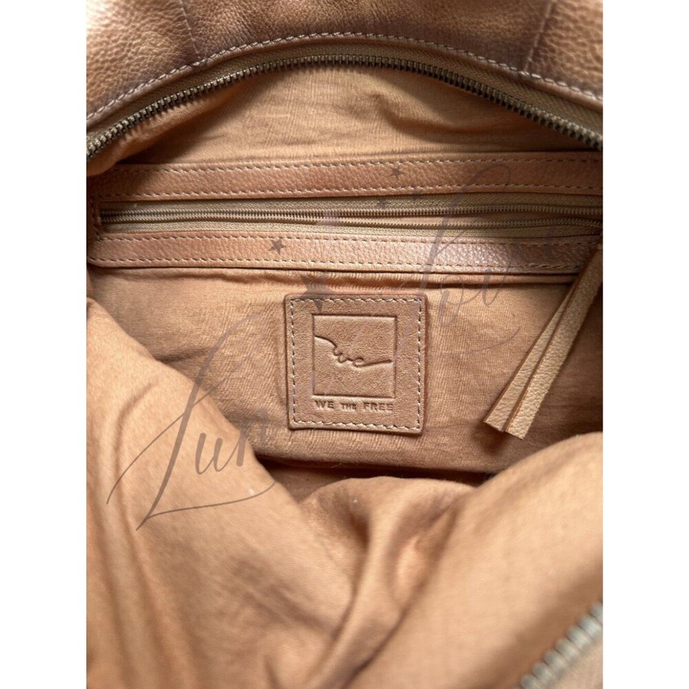 FREE PEOPLE We The Free Baby Emerson Tote Bag In 🔥 Saddle 🔥 NWT - Picture 11 of 12
